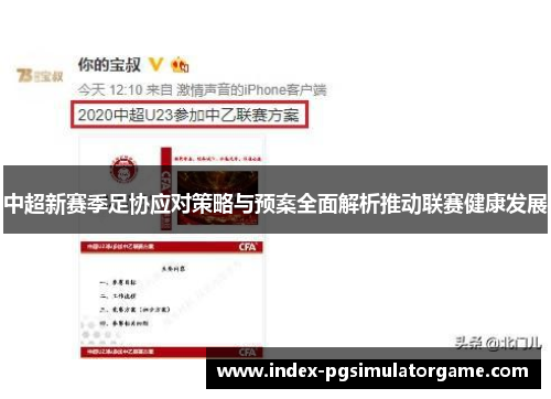 中超新赛季足协应对策略与预案全面解析推动联赛健康发展
