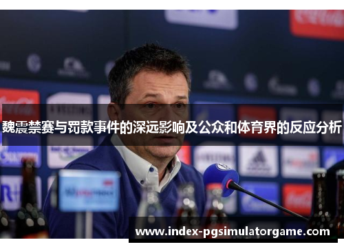 魏震禁赛与罚款事件的深远影响及公众和体育界的反应分析