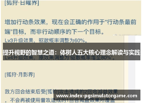 提升视野的智慧之道：体树人五大核心理念解读与实践