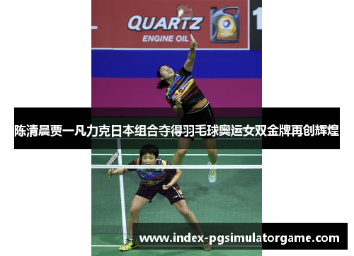 陈清晨贾一凡力克日本组合夺得羽毛球奥运女双金牌再创辉煌